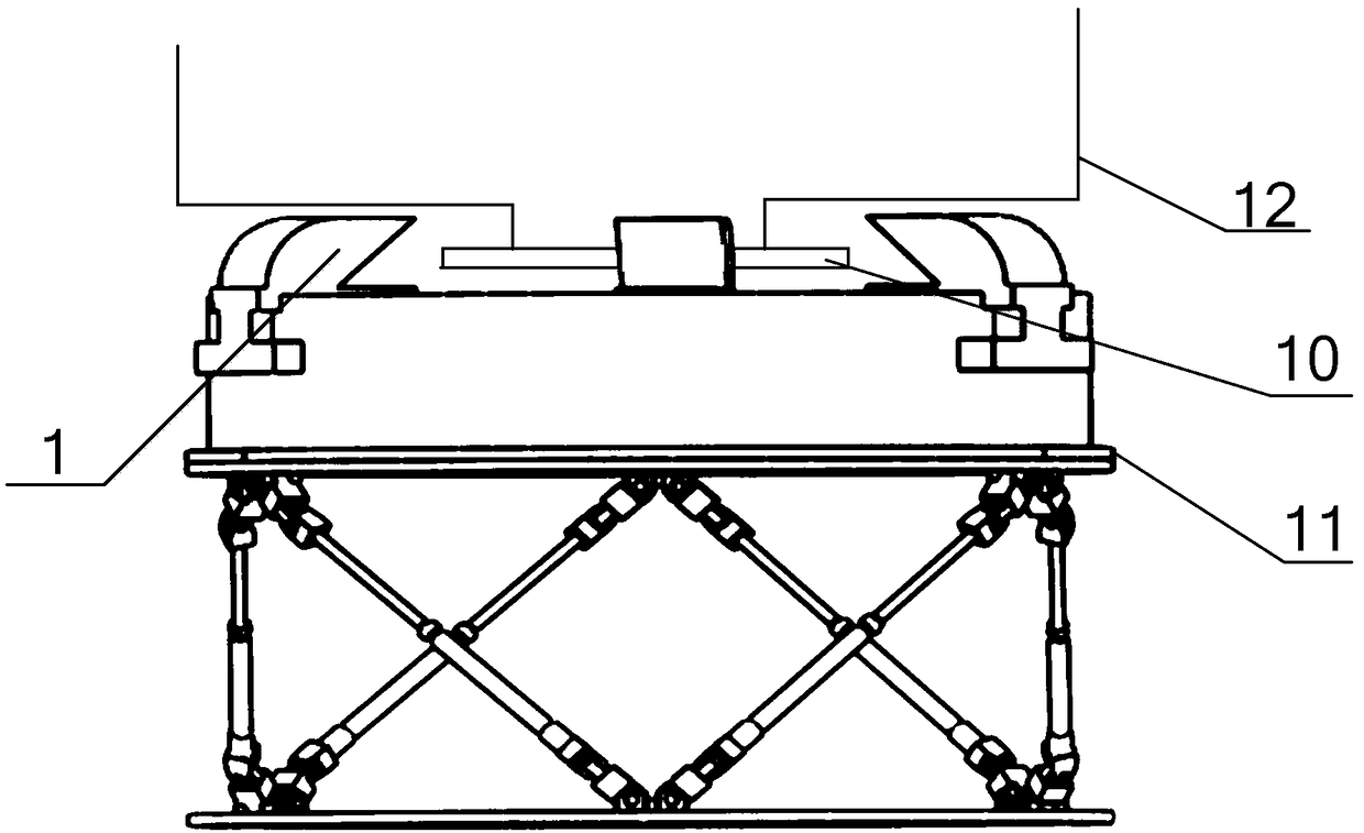 Non-cooperative spacecraft docking and locking system based on satellite-arrow docking ring