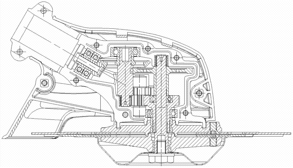 Bearing supporting mechanism for double-edge bidirectional rotating mowing machine