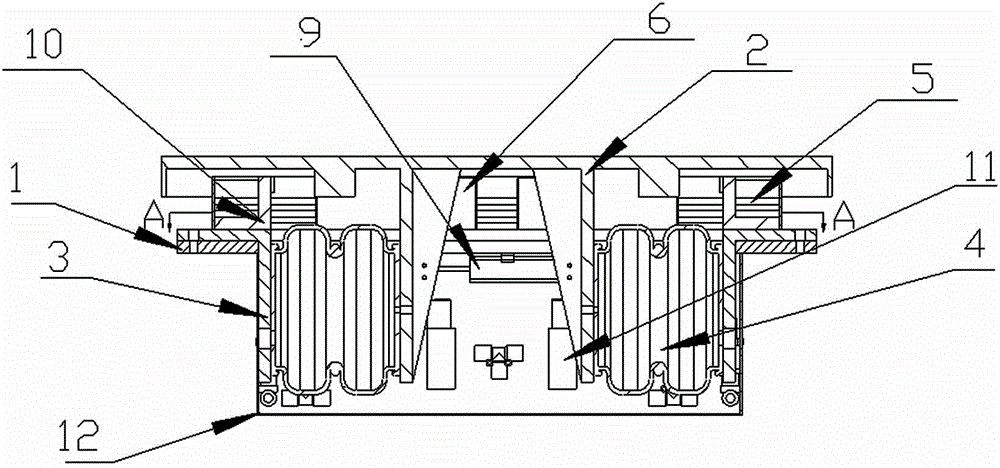 Vehicle-mounted active buffer operation platform of ambulance