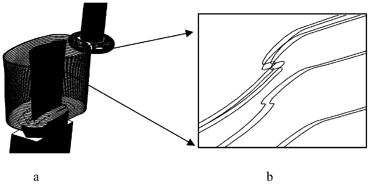 Tool path fairing method for aircraft engine blade machining, equipment and readable storage medium