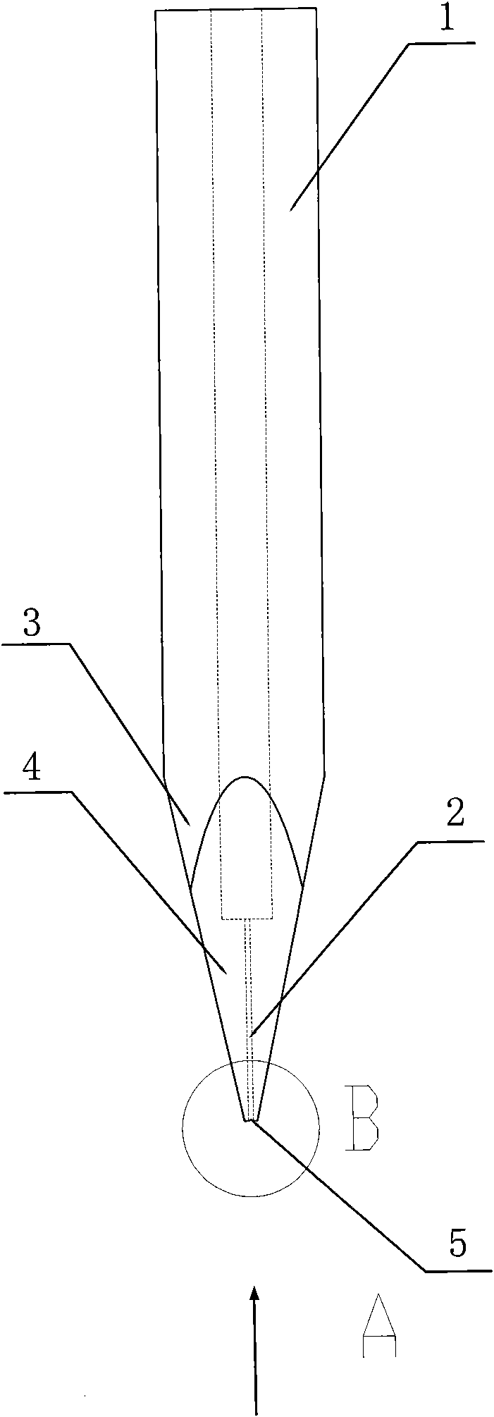 Metal suction end for assembling laser diode