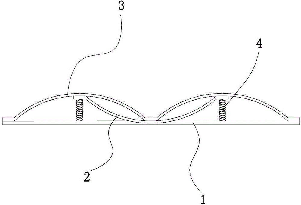 Impact-resistant buffer protection plate structure