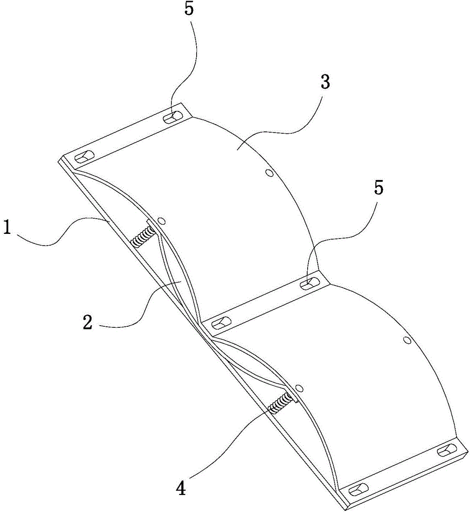 Impact-resistant buffer protection plate structure