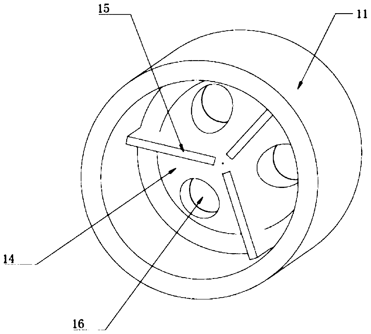 Efficient concrete mixing device