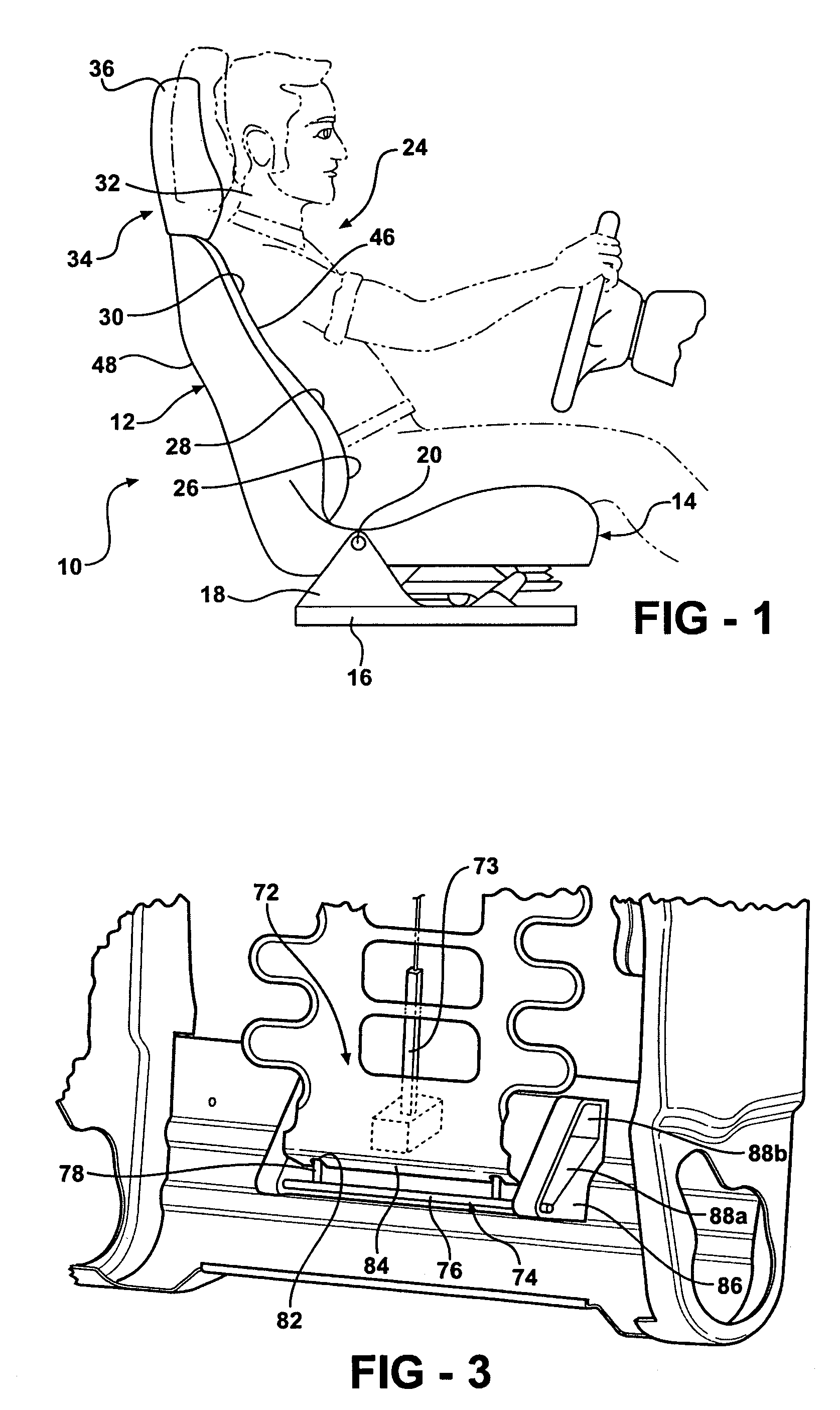 Vehicle seat assembly having active head restraint system