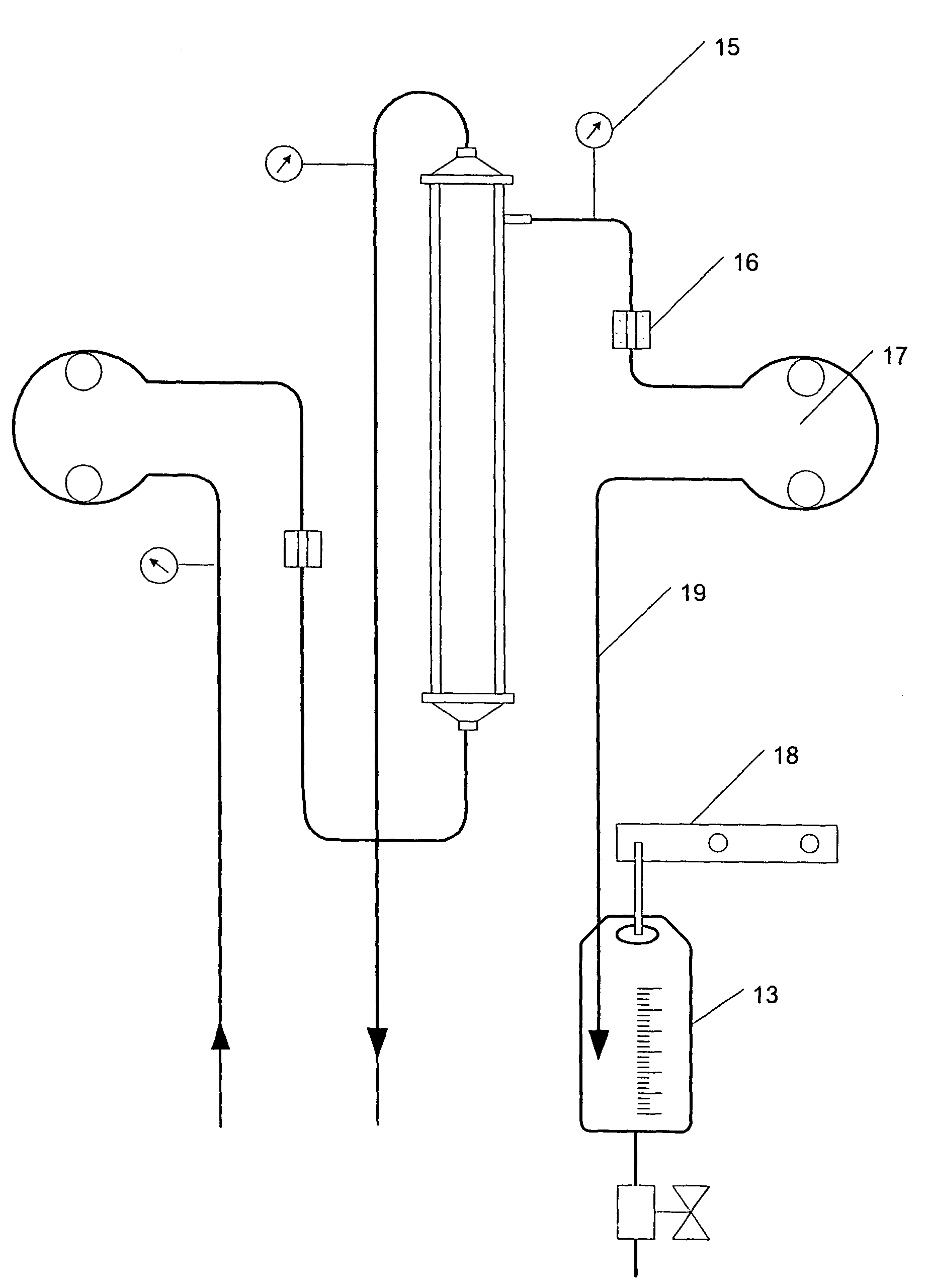 Method and apparatus for peripheral vein fluid removal in heart failure