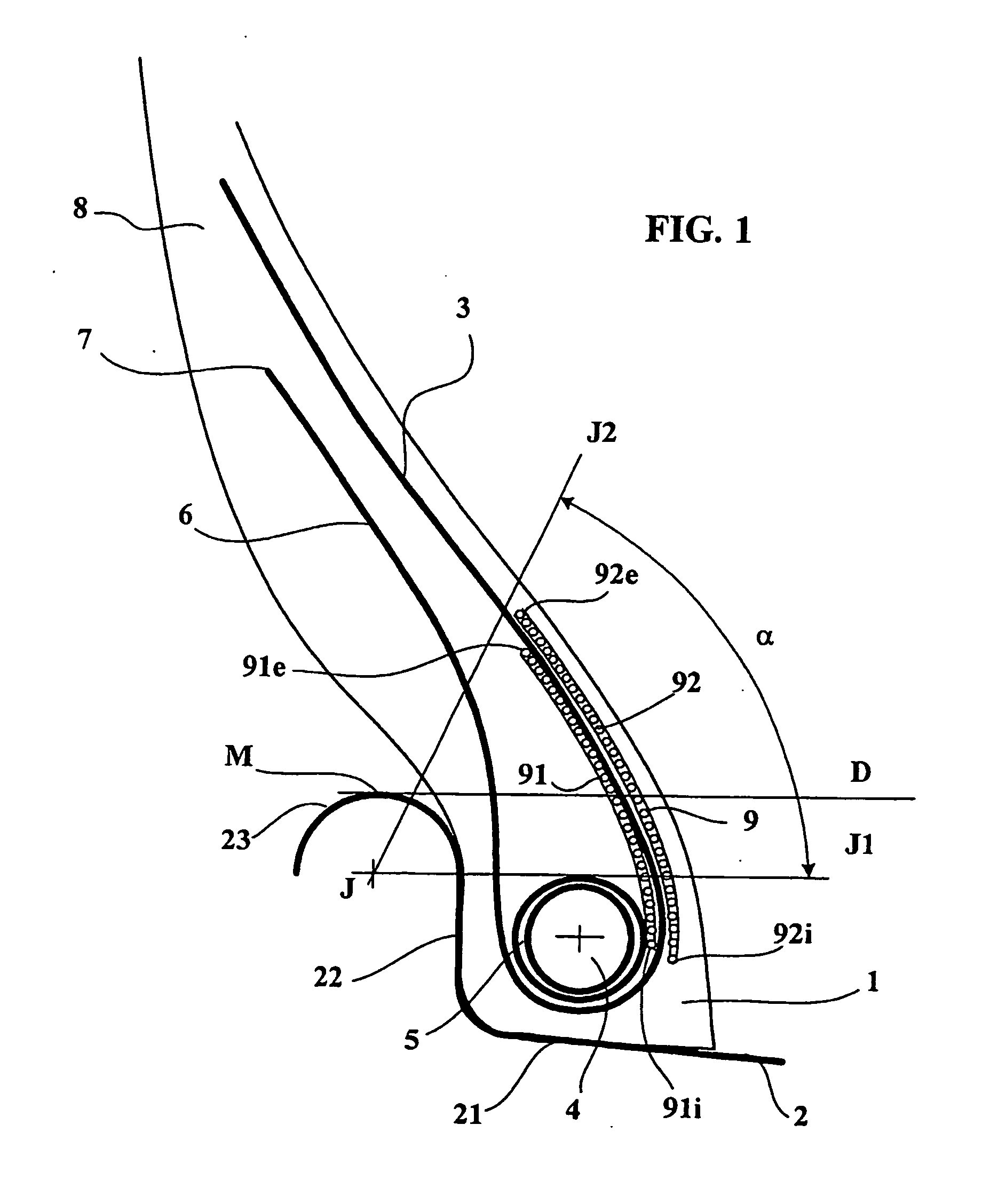 Tire bead reinforcement comprising discontinuous reinforcing elements