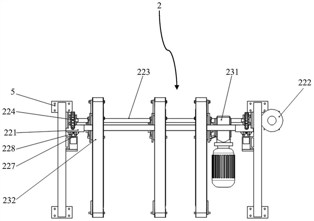 A transport mechanism for transshipment of cartons