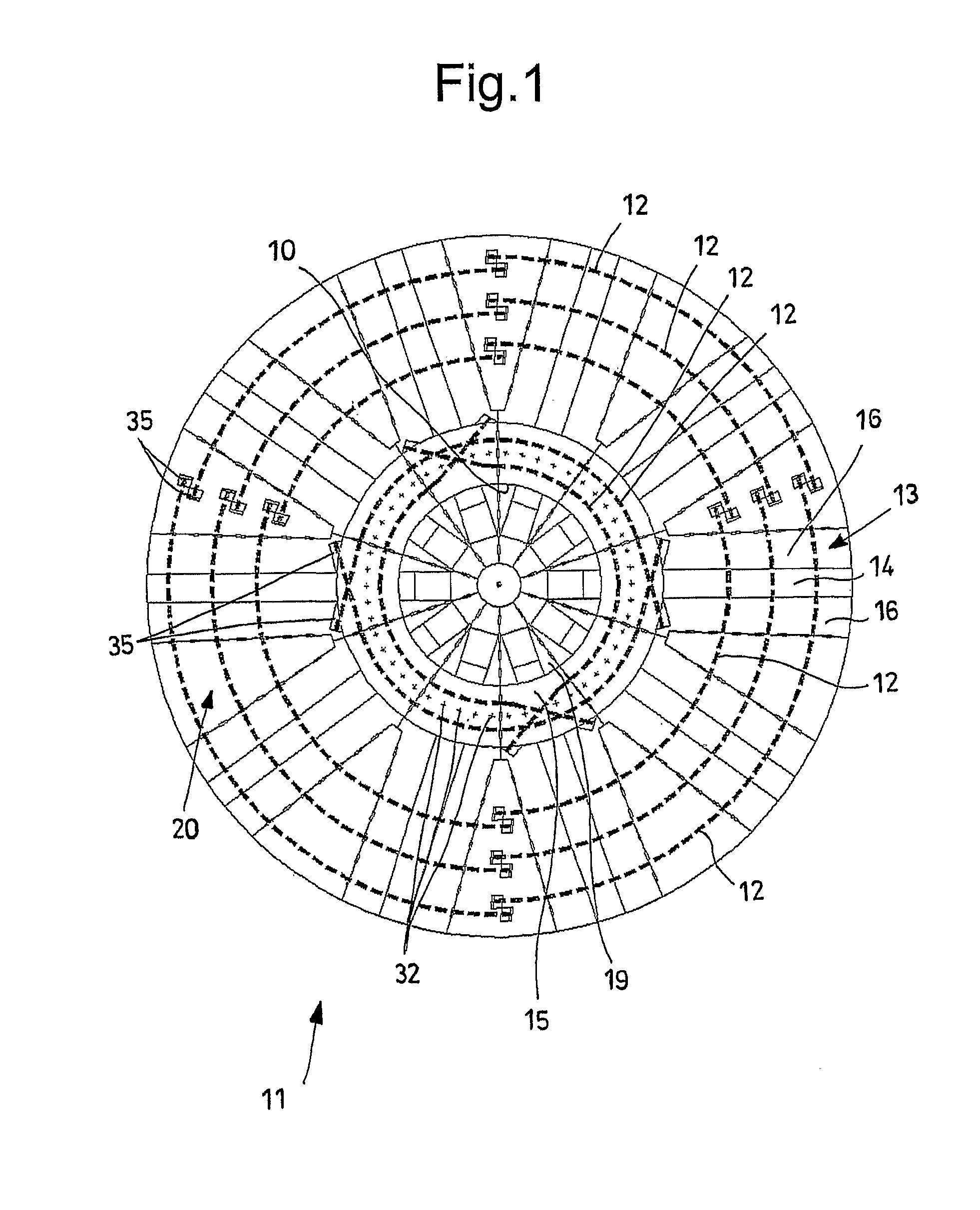 Foundation for a wind turbine tower