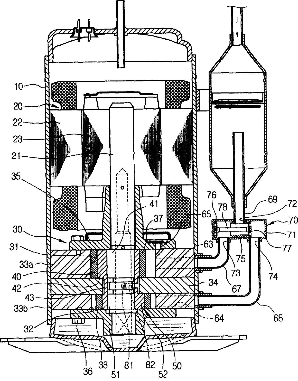 Variable capacity rotary compressor