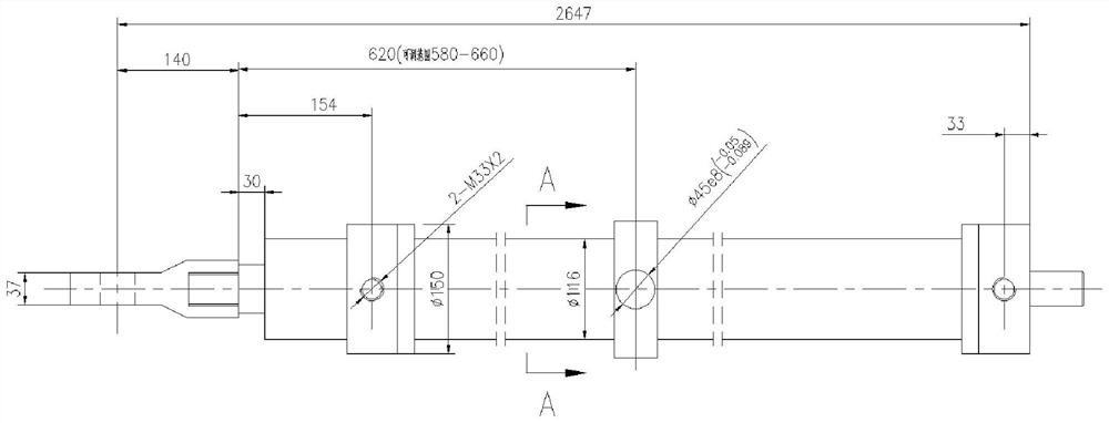 A hydraulic tension system of a straight-pull cold/warm rolling test machine and its control method