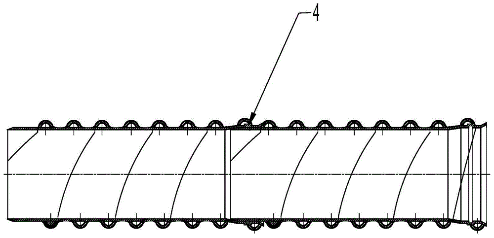 A kind of anti-corrosion steel rib reinforced spiral steel pipe and its manufacturing method