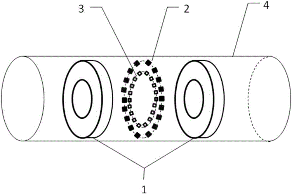 Aviation non-ferrousmagnetic metal pipe fitting corrosion defect inner inspection imaging probe and method