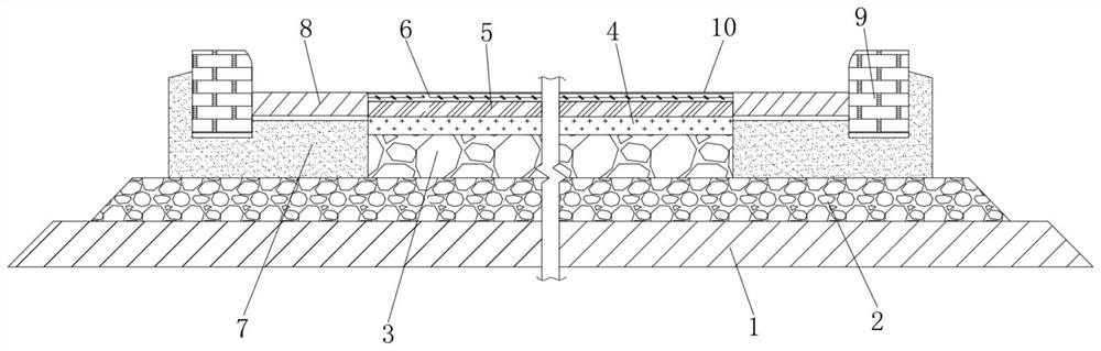 Construction method of expressway underneath passing channel main body structure