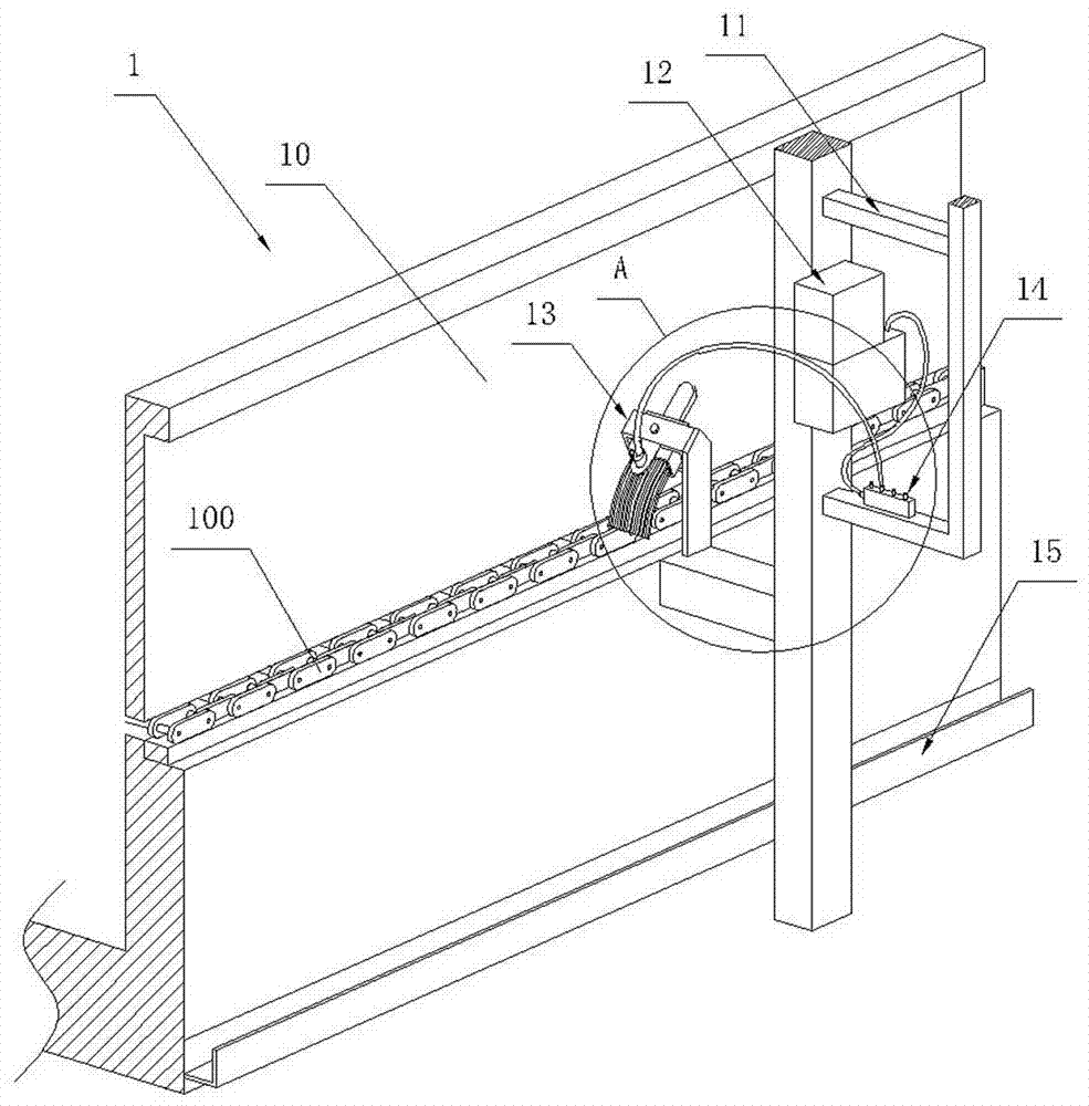 Horizontal barrel-plating production line capable of improving efficiency