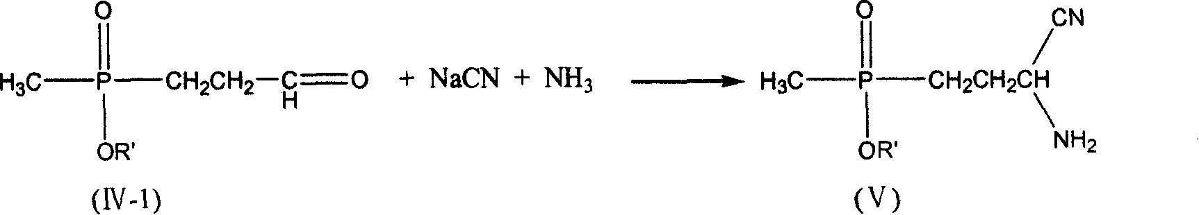 Process for preparing phosphine oxamate and its derivatives