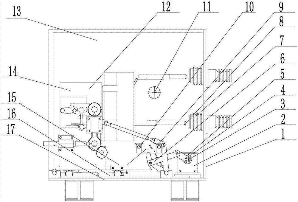 Remote operation device for visualized power distribution cabinet circuit breaker trolley