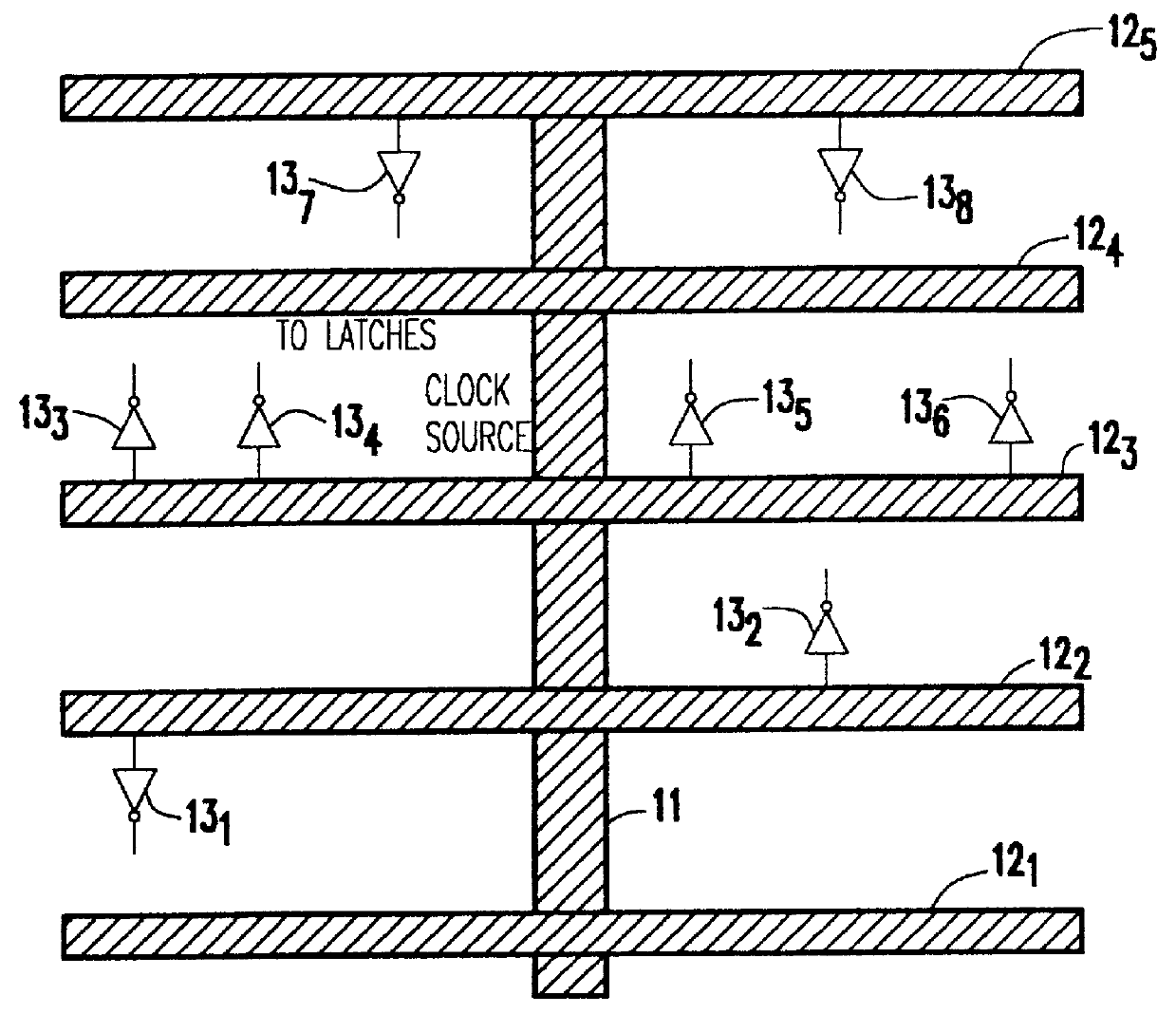 Clock distribution network with dual wire routing