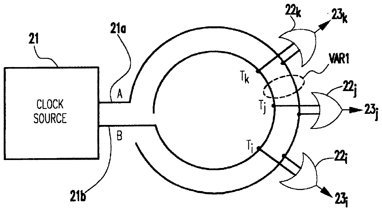 Clock distribution network with dual wire routing