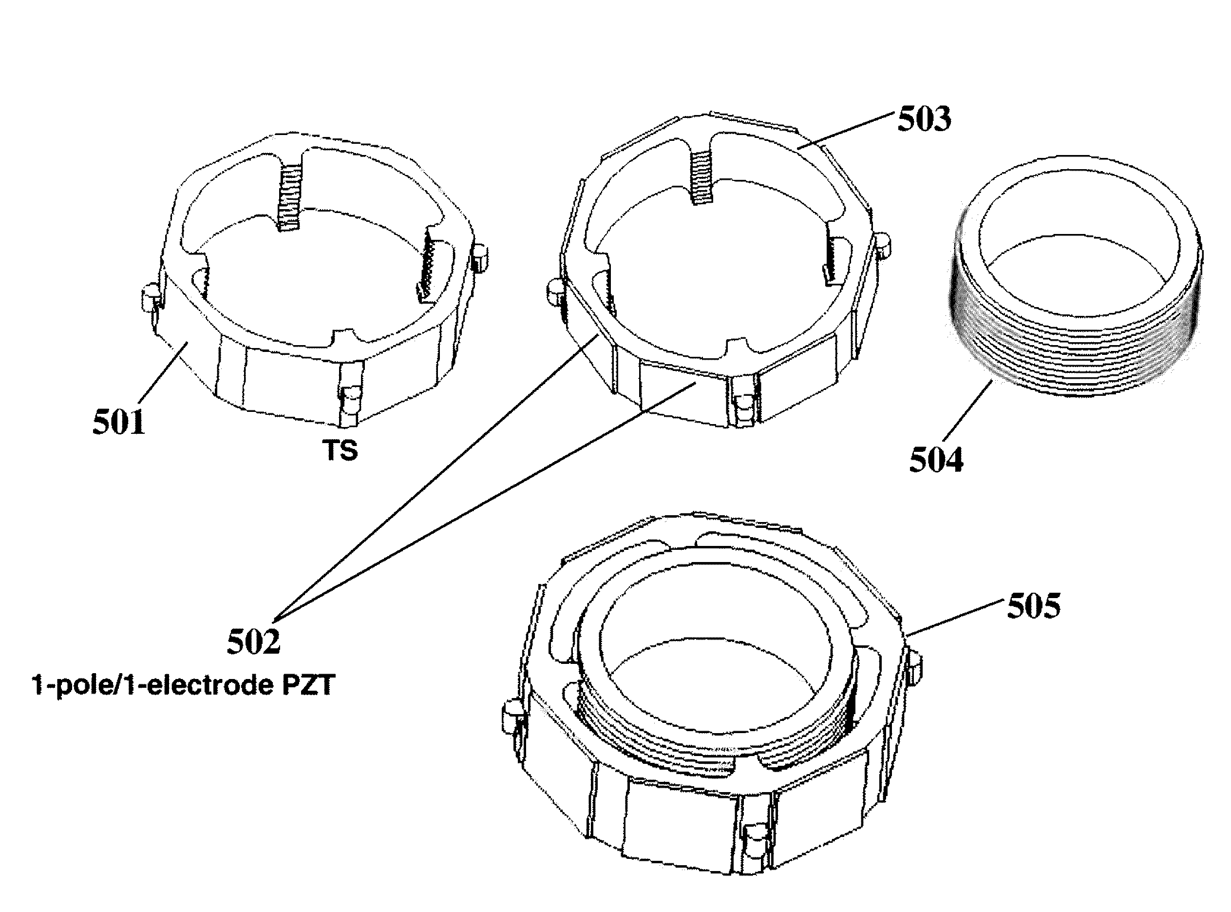 Miniature piezoelectric motors for ultra high-precision stepping