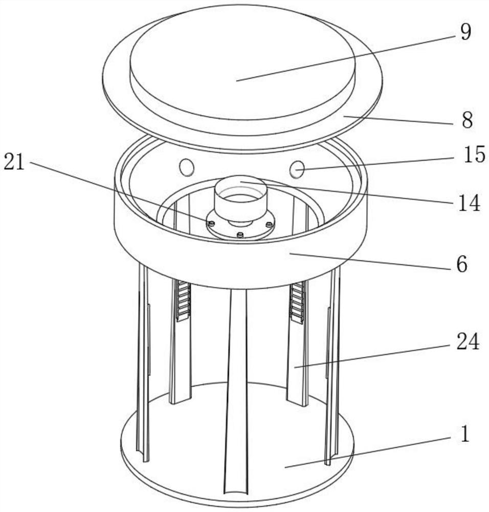 Adult ampullaria gigas trapping device suitable for paddy fields