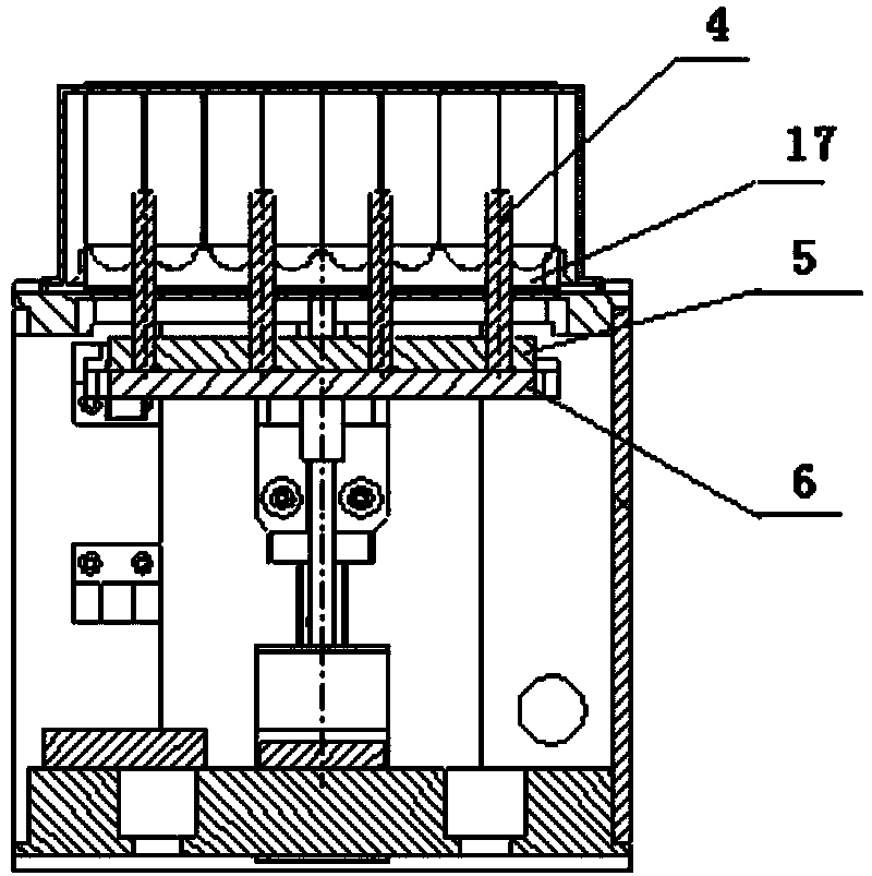 Magnetic bead separation device with adjustable magnetic flux