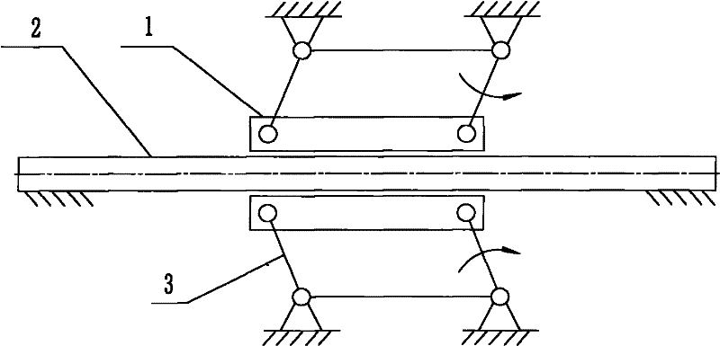 Locking device for corrugated board box covering machine