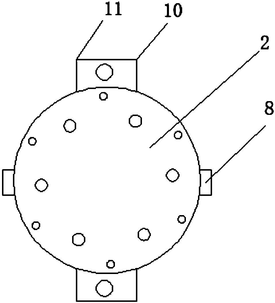 Sweeper wire harness combined support