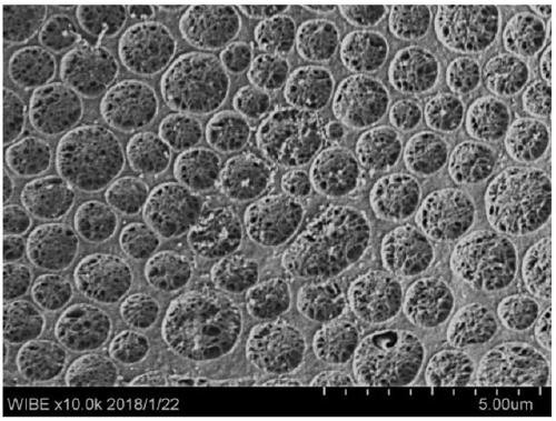 Pit-hole composite micro-nano-structure polysaccharide microsphere and preparation method