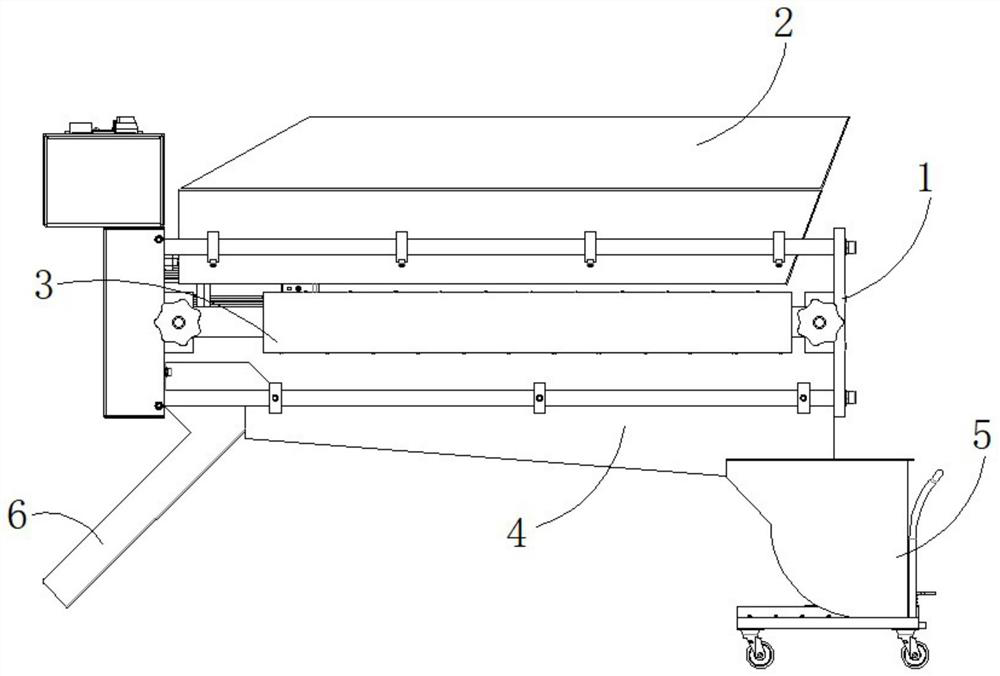 Iron chip cleaning equipment for mechanical processing