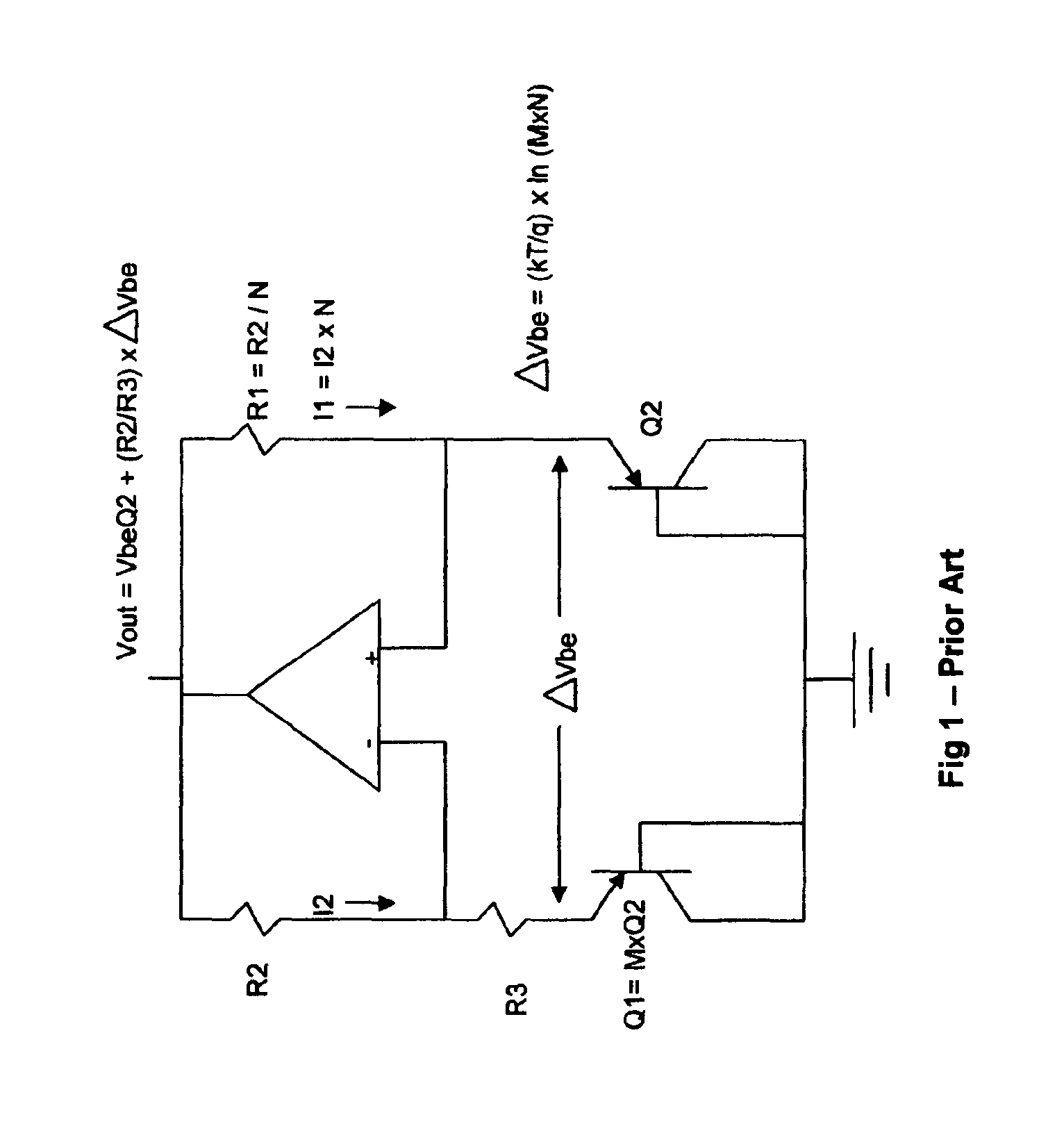 Low noise resistorless band gap reference