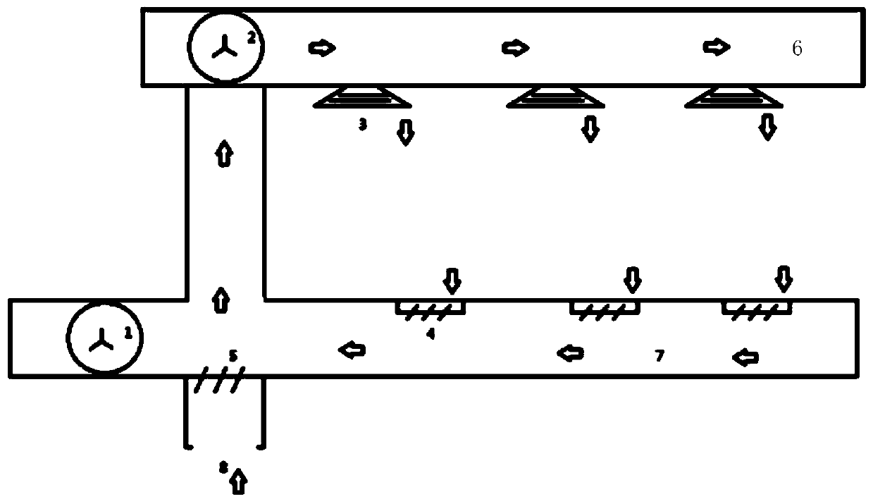 Combined type central air conditioning system and method