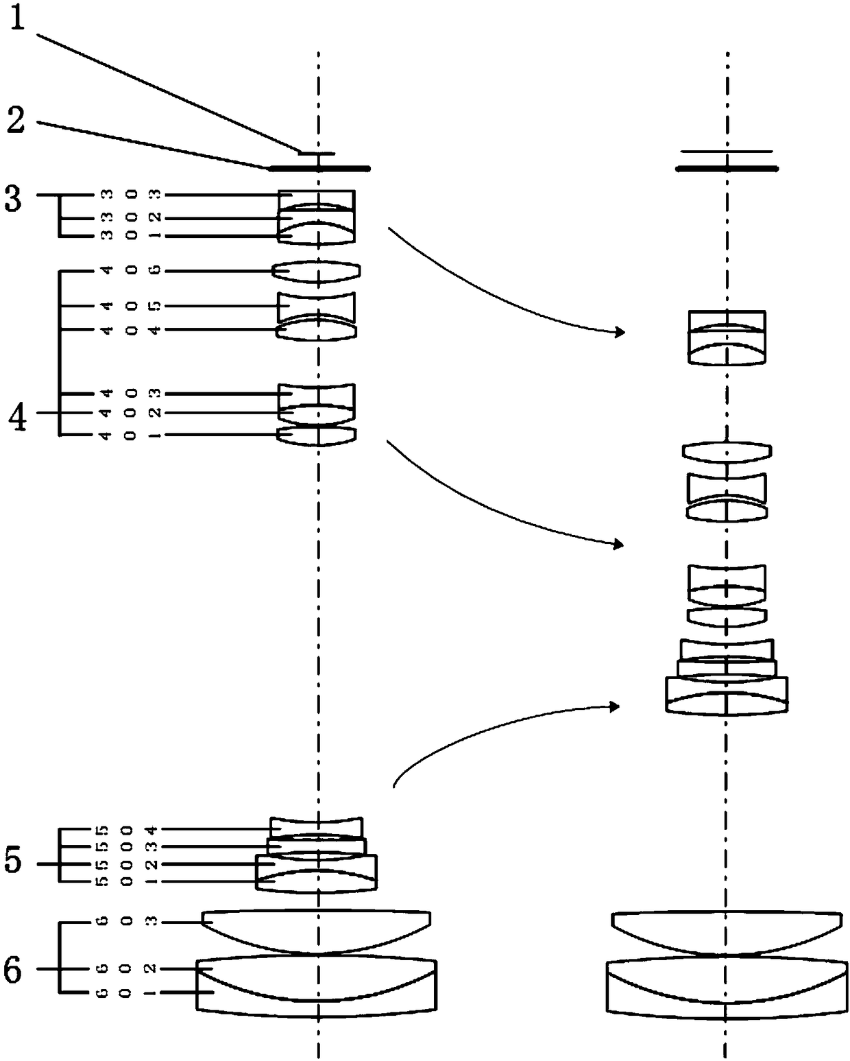 Dual-mode multi-purpose continuous zoom optical system