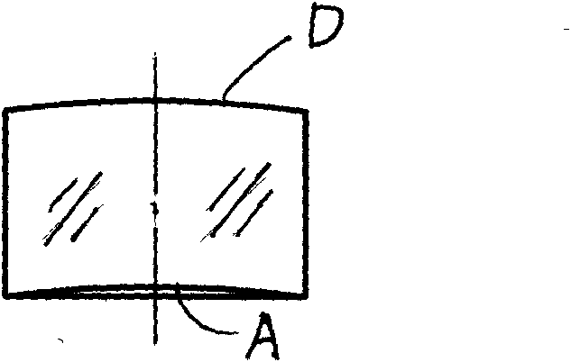 Method for processing negative crescent optical lens