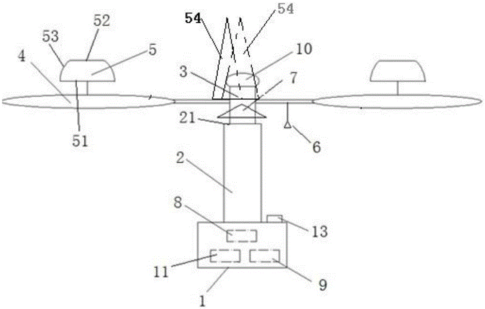 Wide-range bird driving device