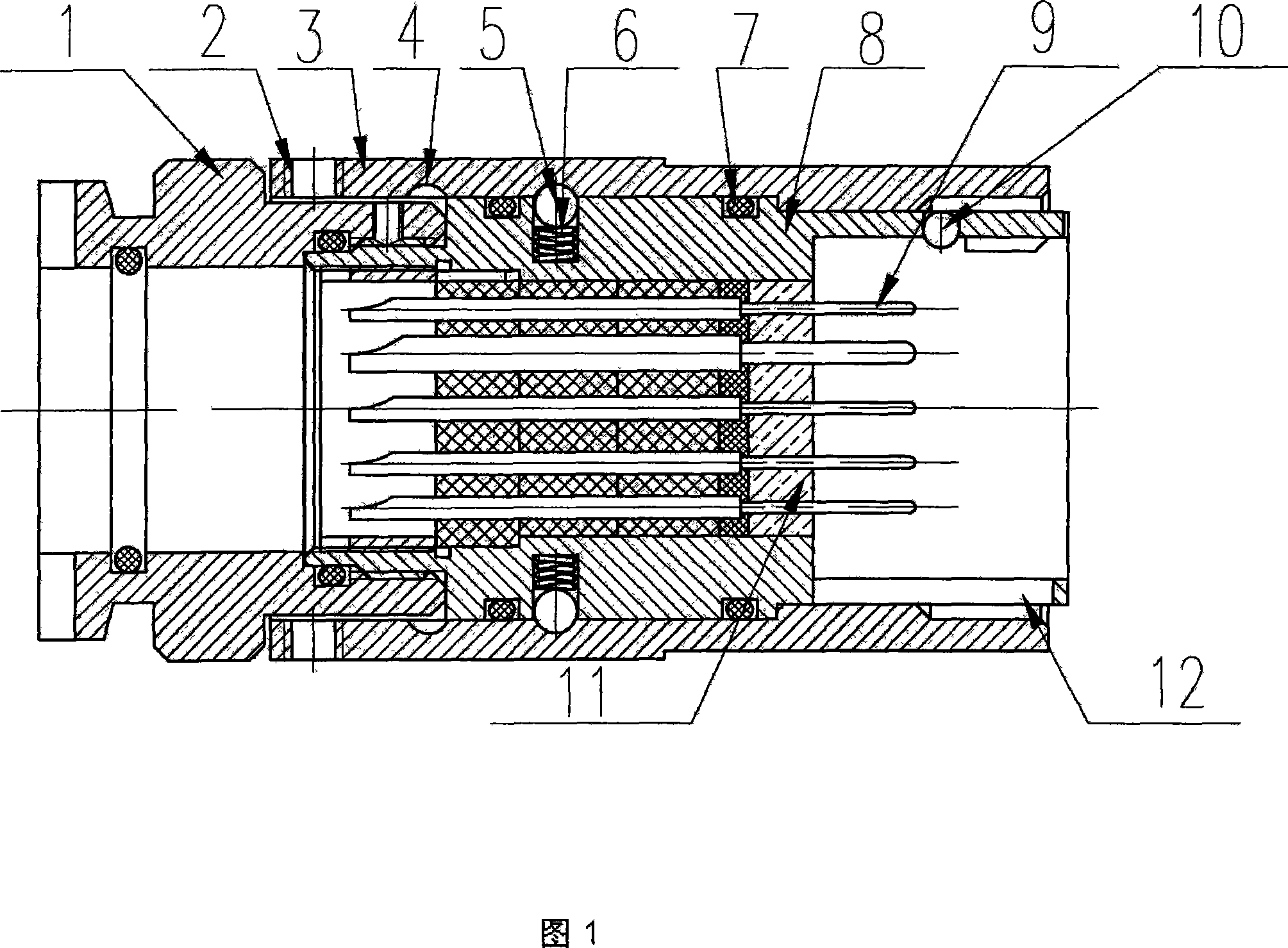 Under water separate electric connector