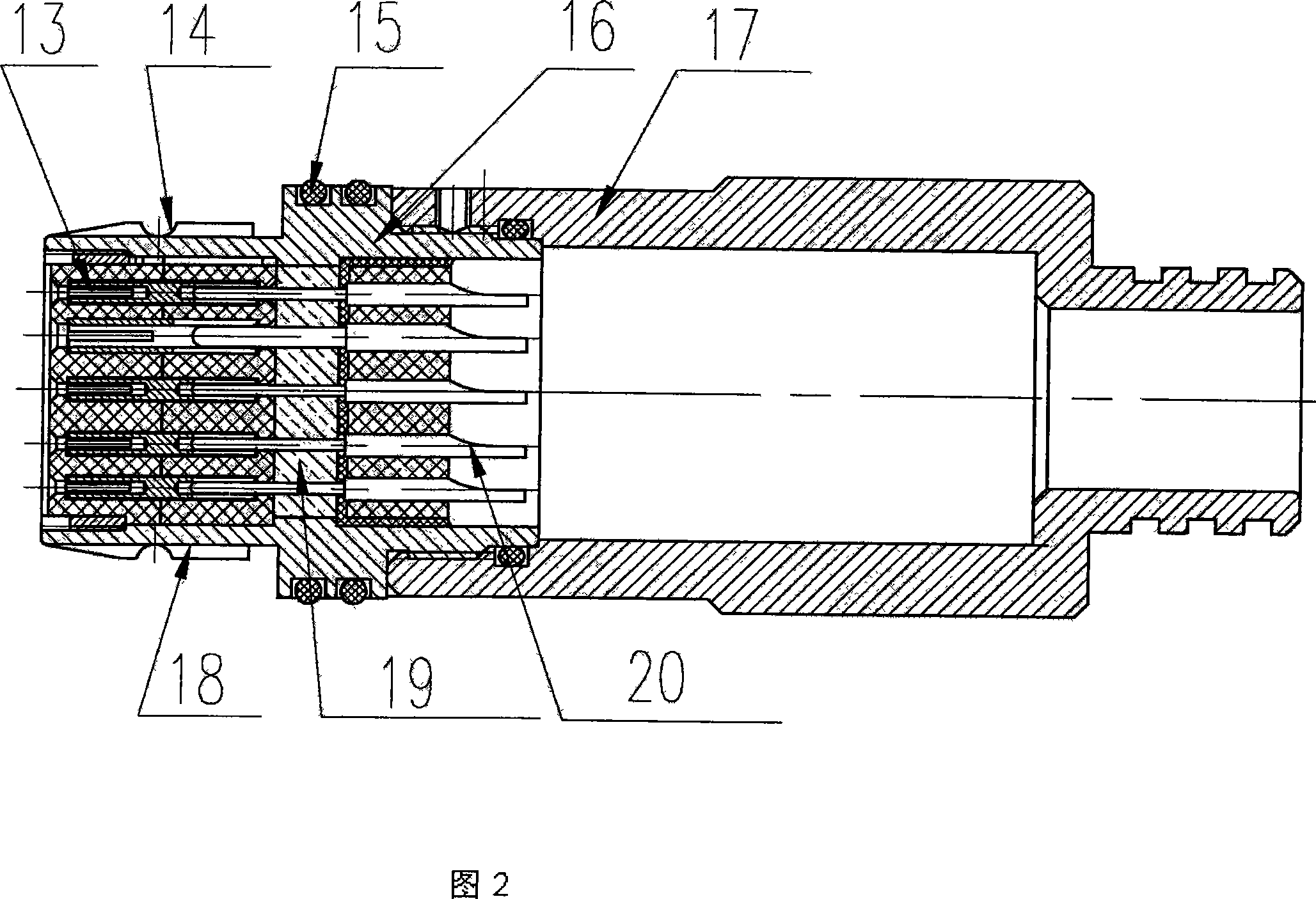 Under water separate electric connector