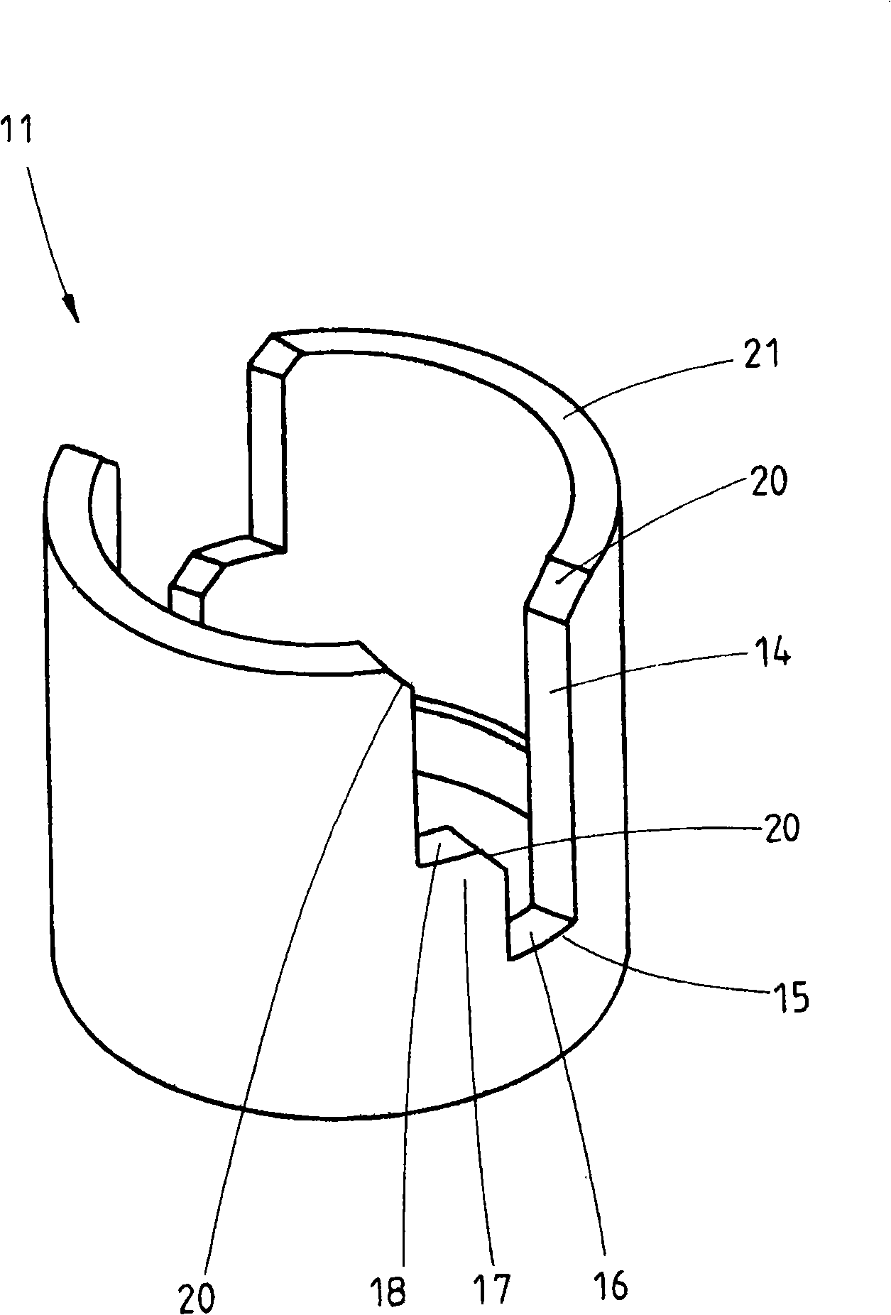 Device for rotationally locking the supporting roll balanced architecture of roll stands