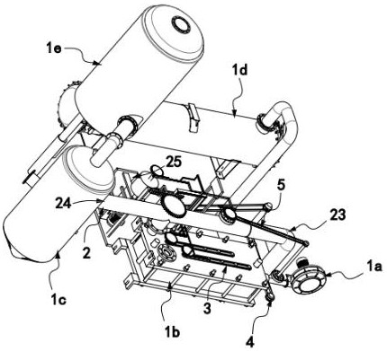 Waste gas treatment device for UV photocureable coating equipment