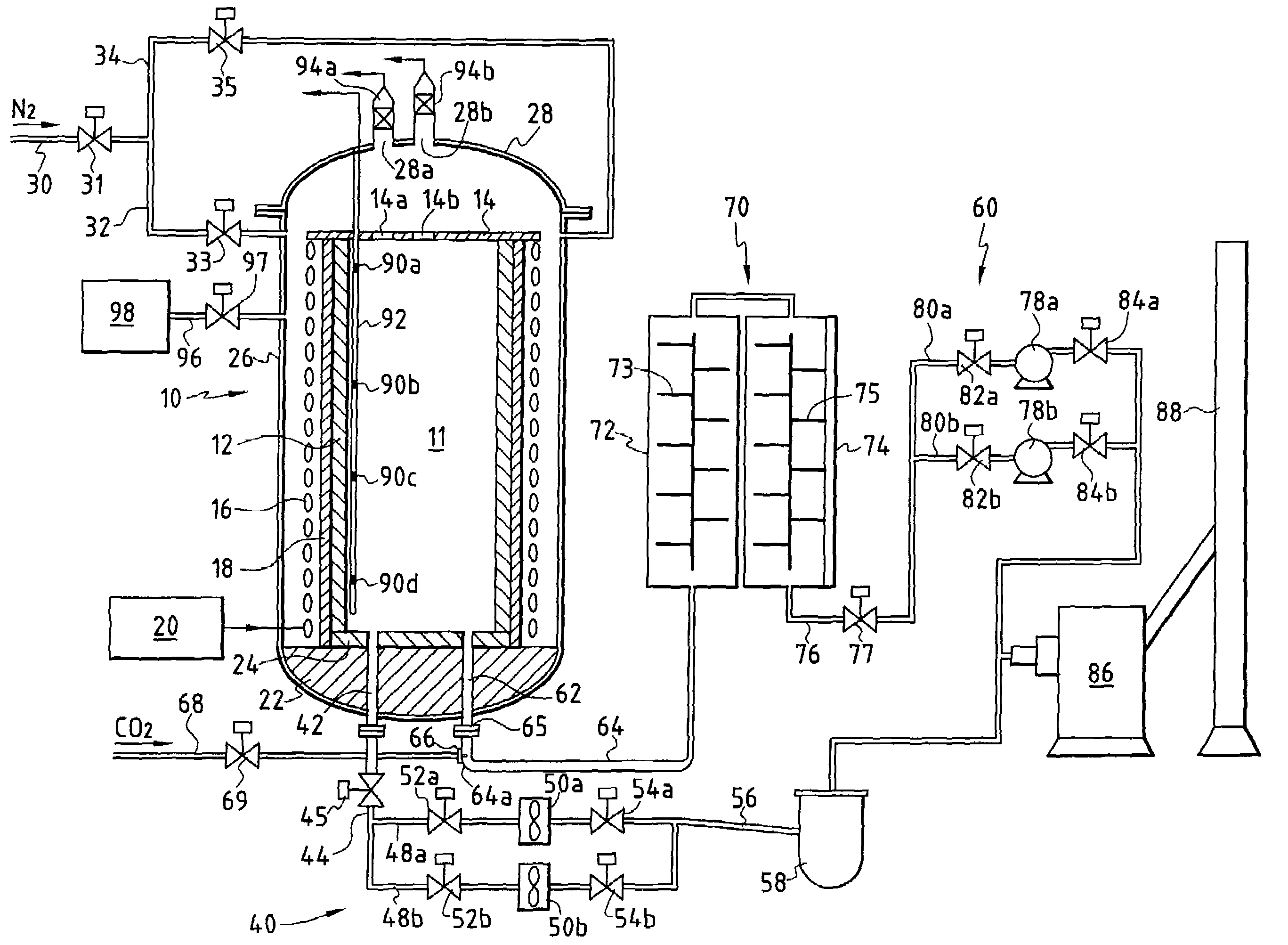 Method and an installation for obtaining carbon bodies from carbon-precursor bodies