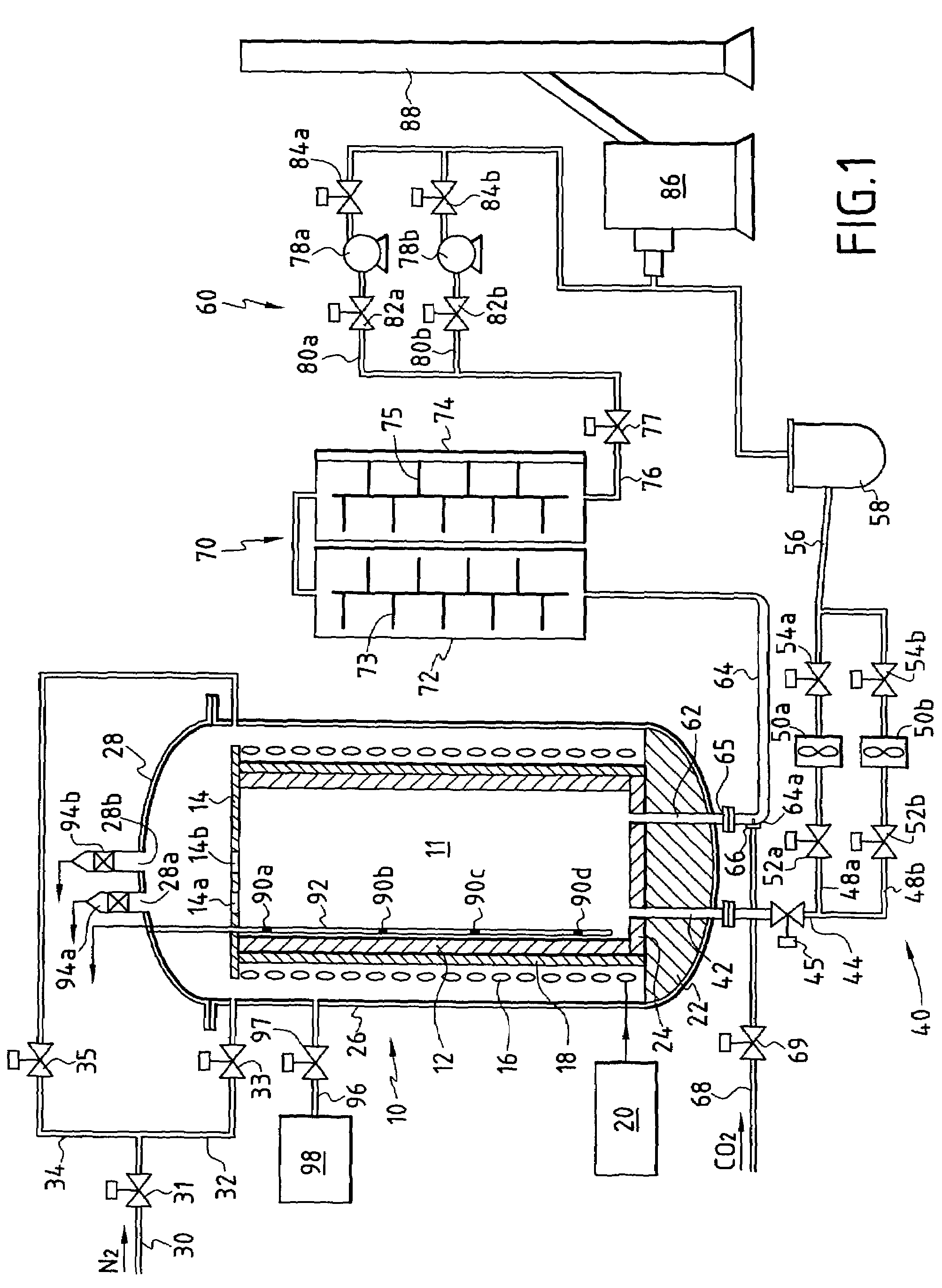 Method and an installation for obtaining carbon bodies from carbon-precursor bodies