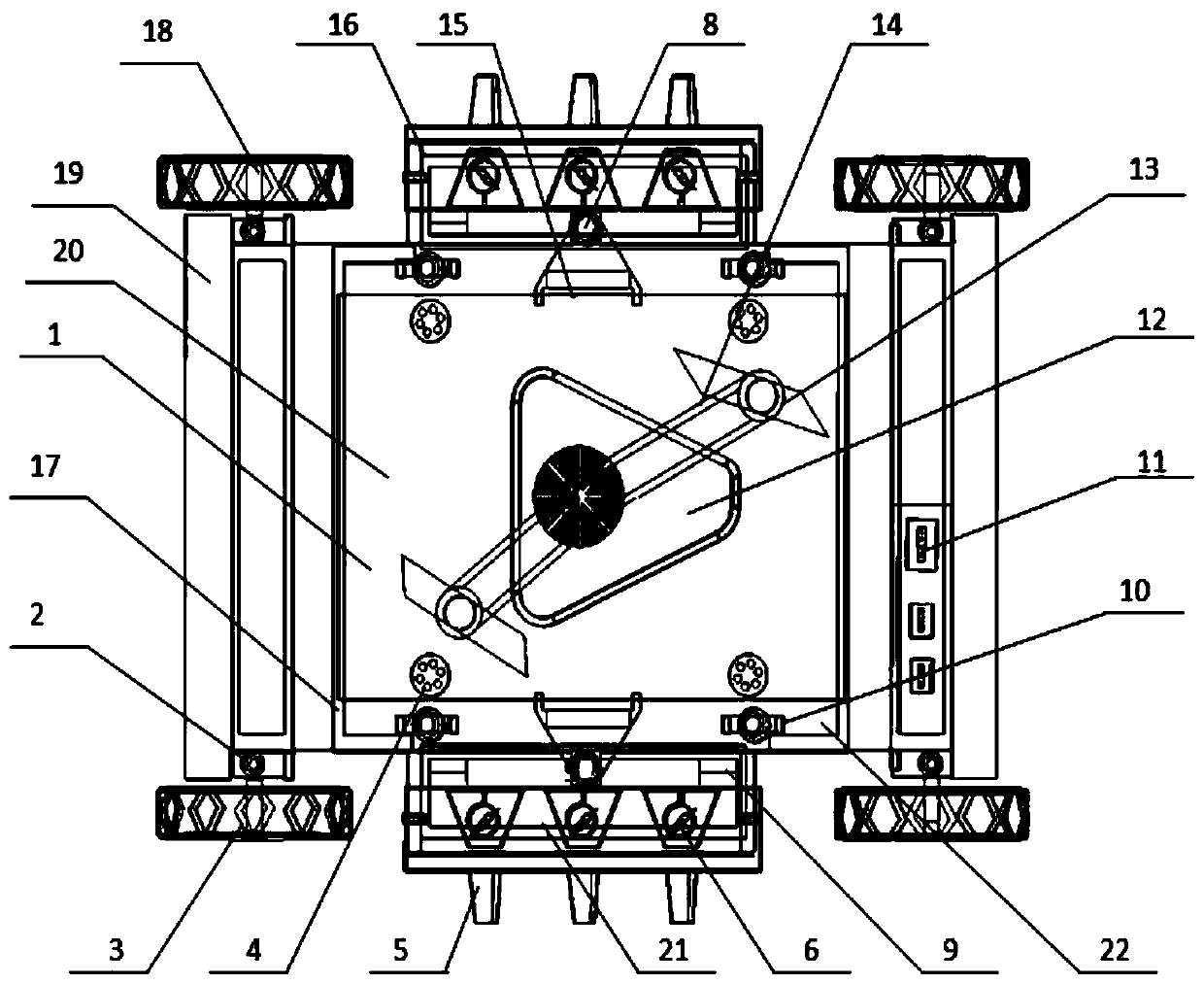 height-adjustable lawn mower