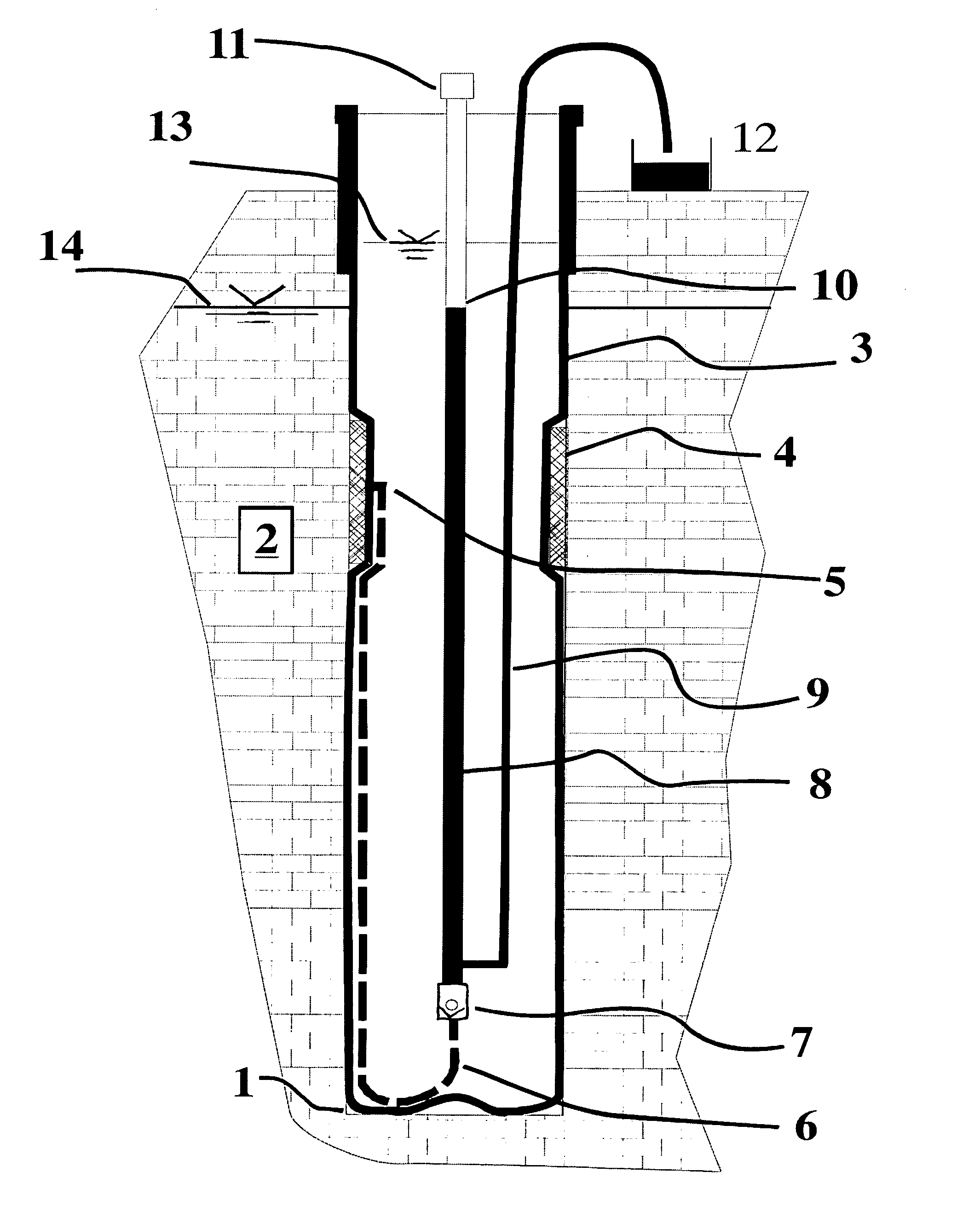 Pore fluid sampling system with diffusion barrier