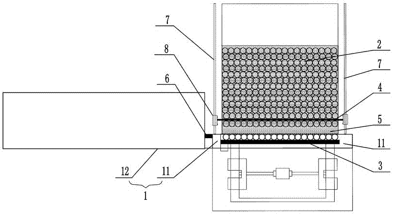 A high-speed line push bottle feeding system and control method