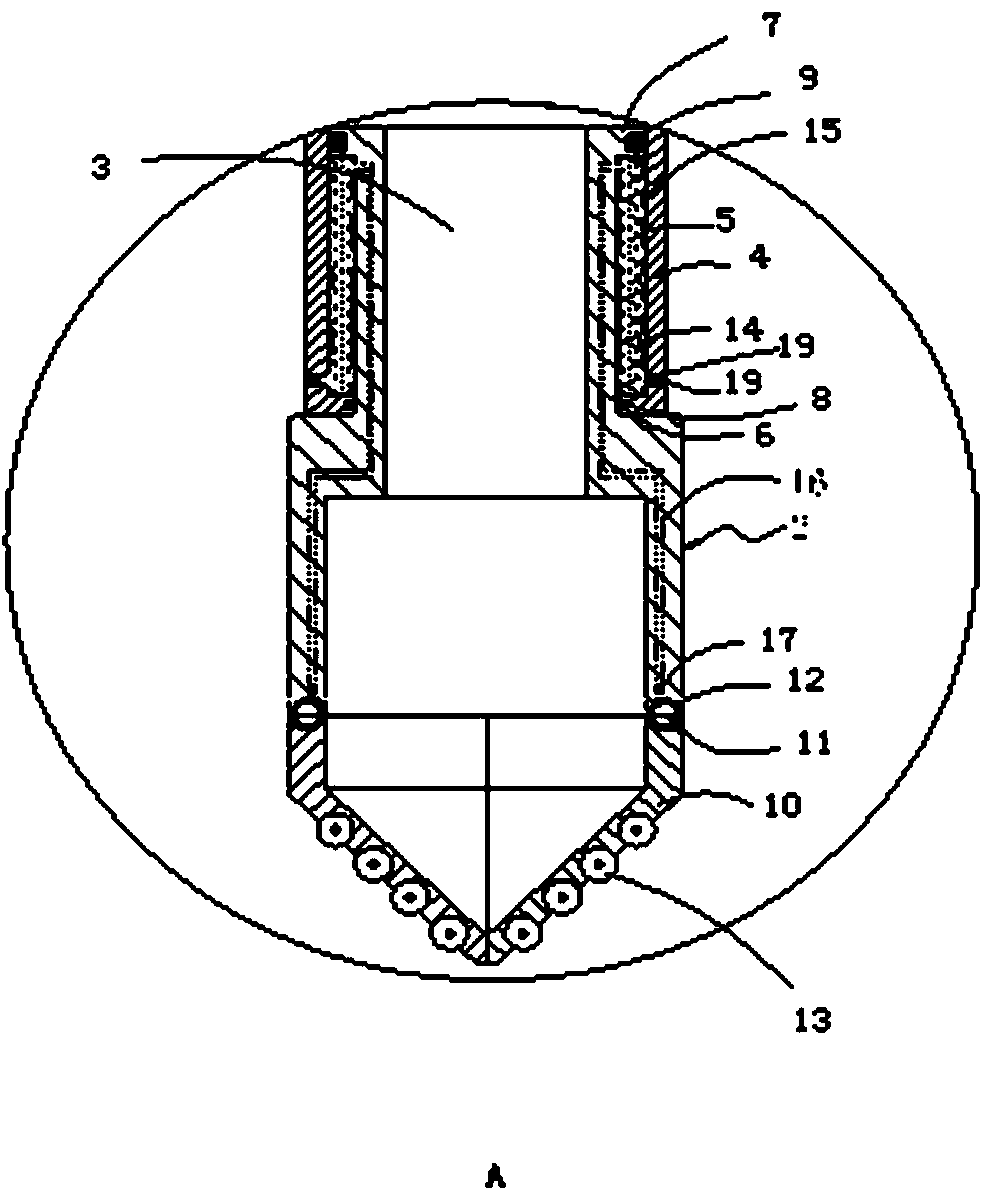 One-time-molding synthetic film production line and connection structure thereof