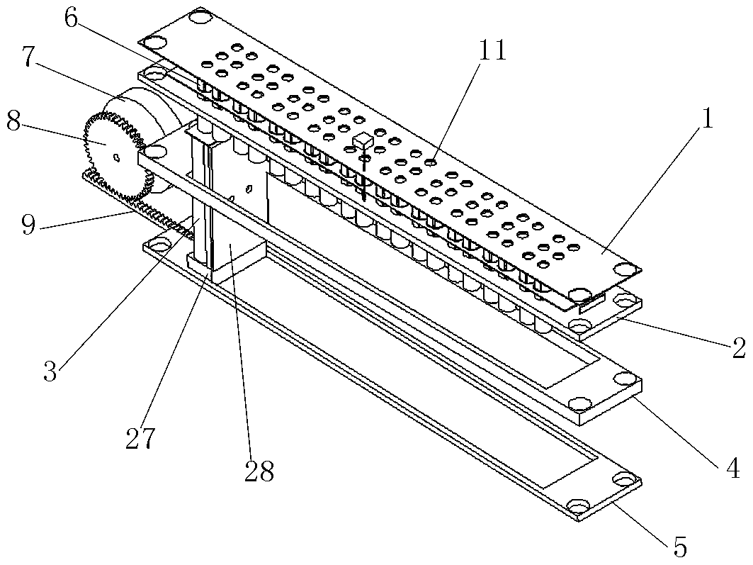 Braille learning machine based on three-needle driver