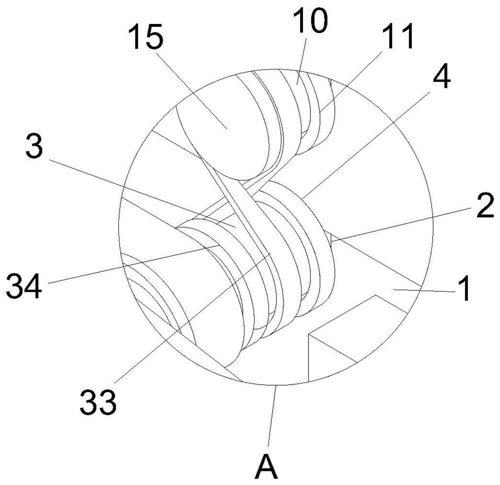 One-bath desizing and dyeing device for polyester fabric containing sizing agent