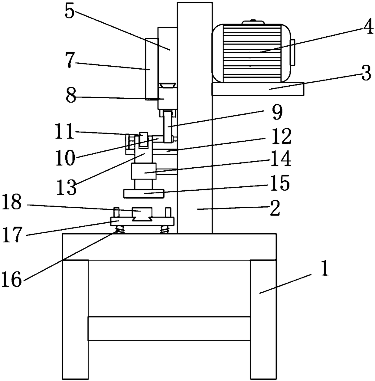 Shell embossing device of electronic product production