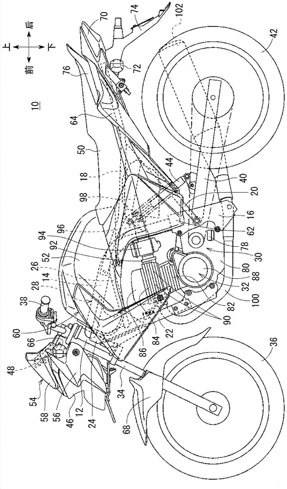 Headlight devices for motorcycles