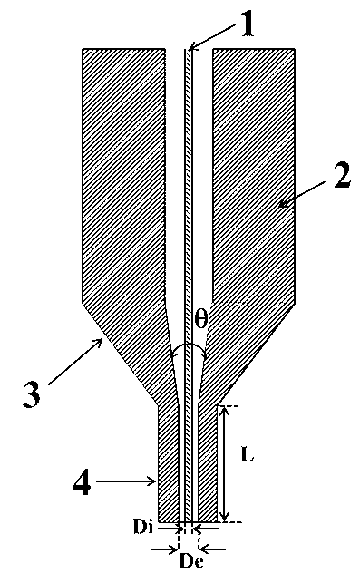 Preparation method of teflon hollow fiber membrane for membrane distillation